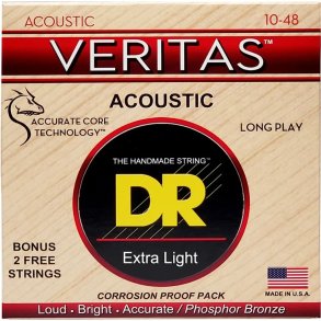 DR Strings VTA-10 Veritas western-guitar-strenge, 010-048